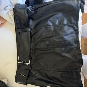leather skirt